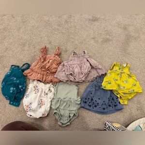 7 NB girl dresses and rompers